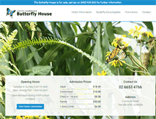 Tablet Screenshot of butterflyhouse.com.au